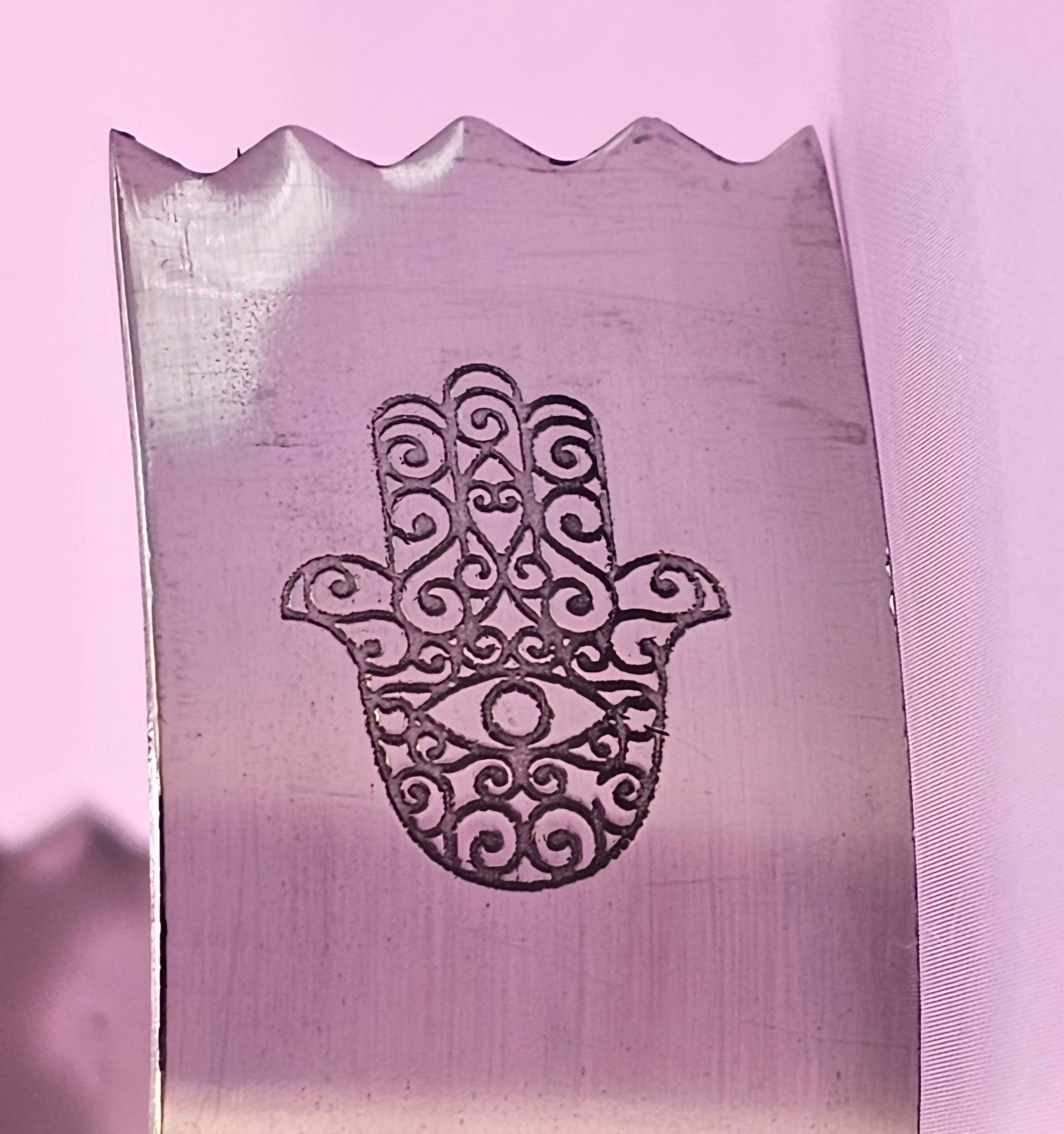 Carved Stainless Steel Tongs