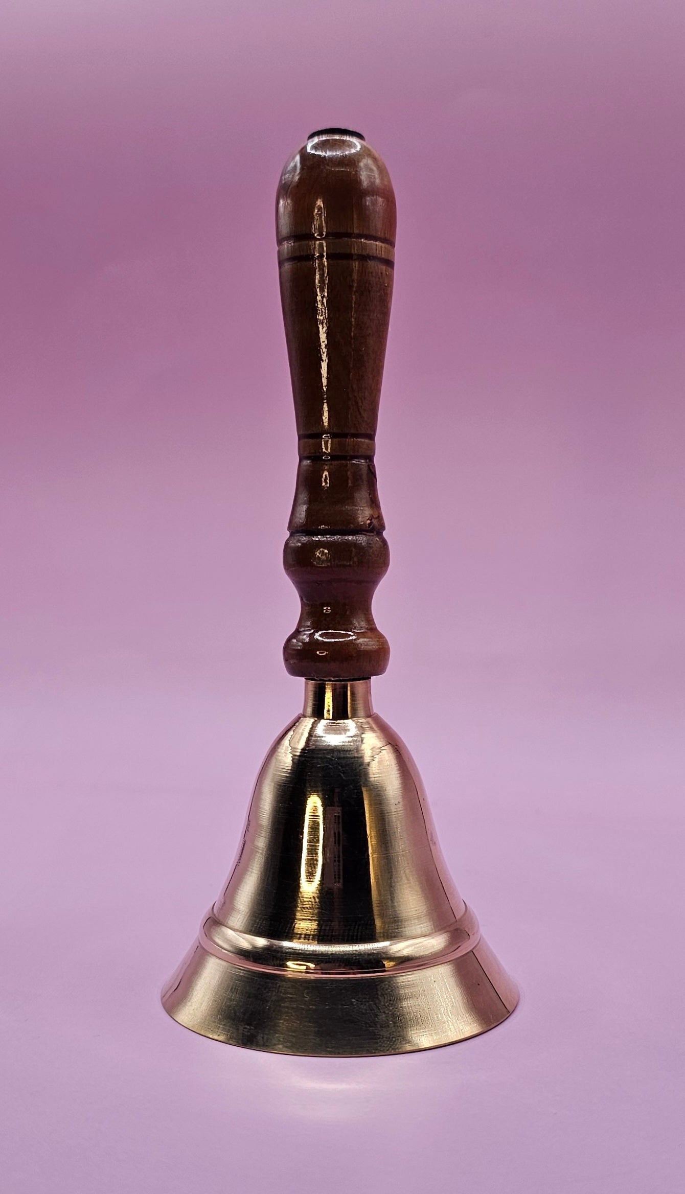 Brass Bell w/ Wooden Handle