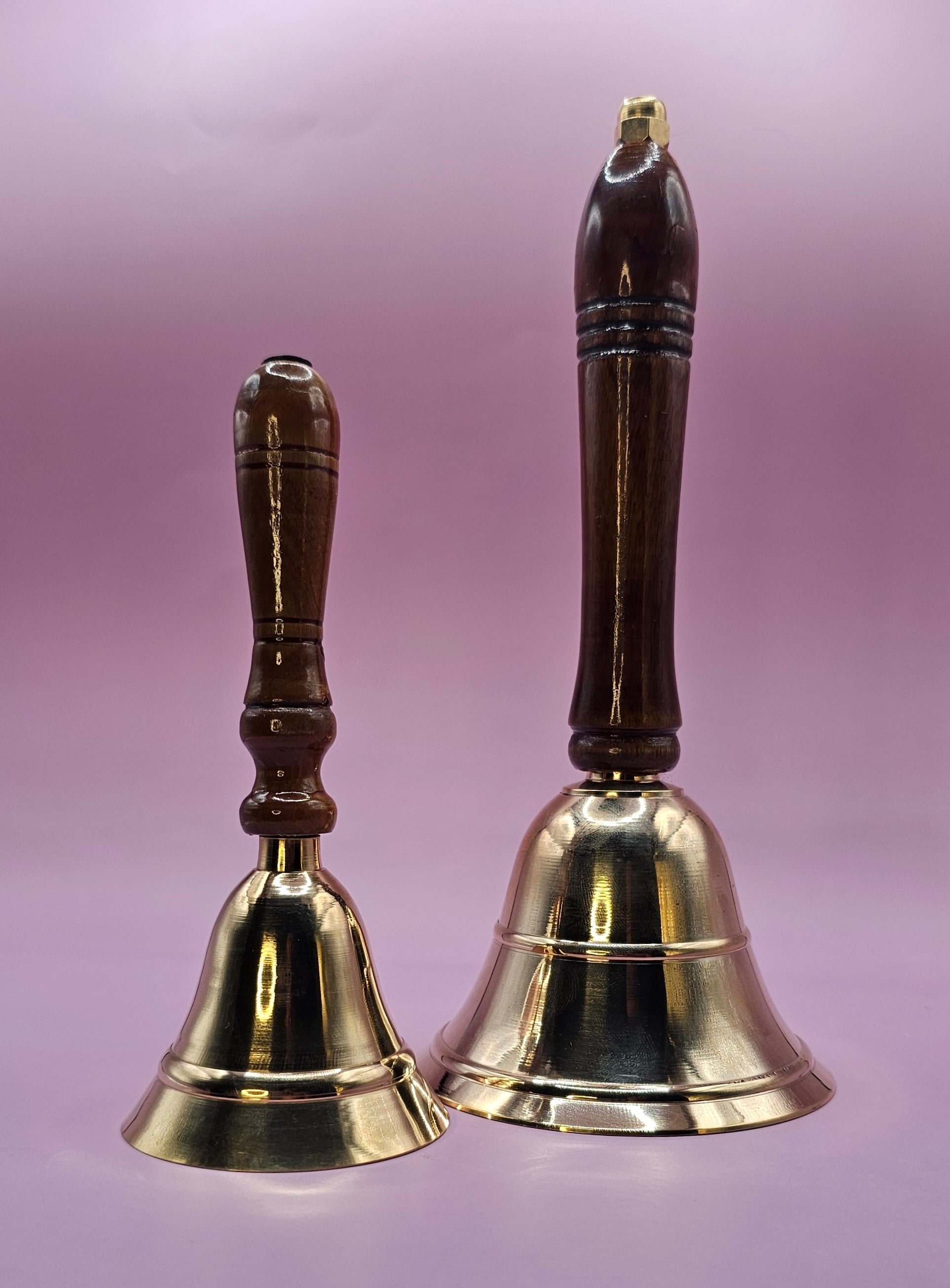Brass Bell w/ Wooden Handle