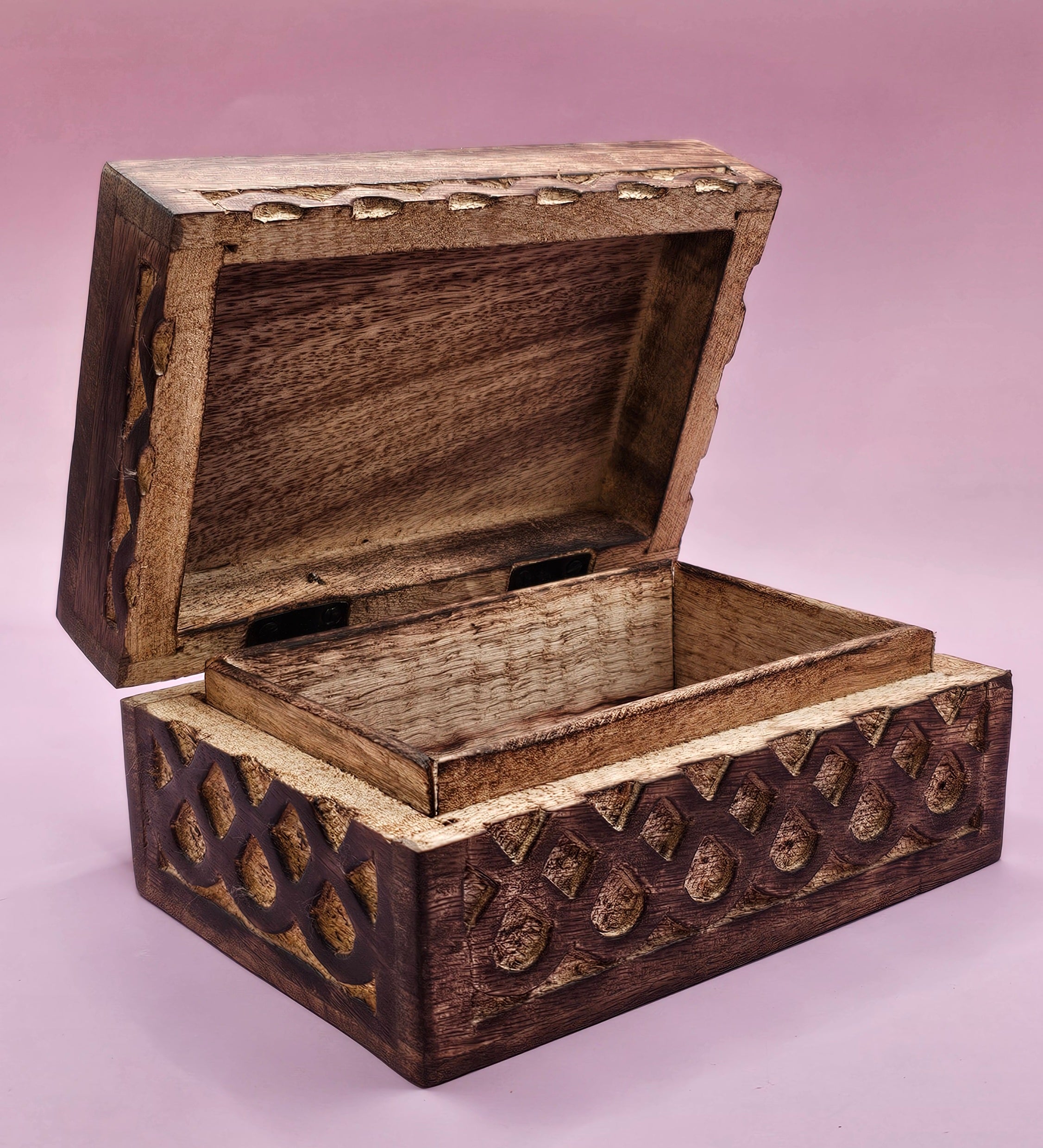 Carved Wood Box