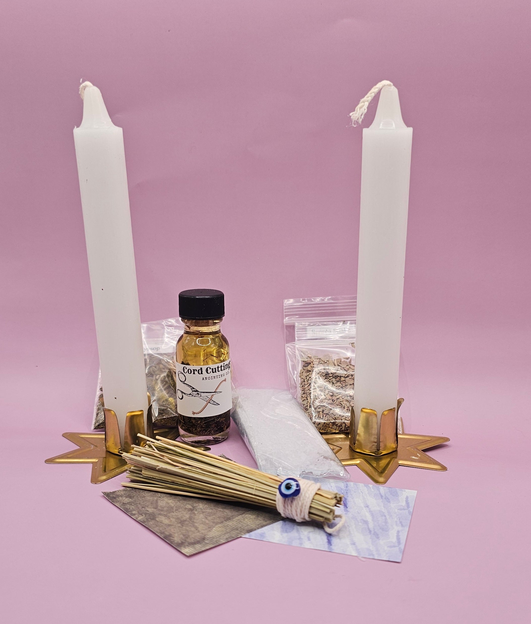 Cord Cutting Spell Kit, Complete Ritual Kit for Cutting Ties