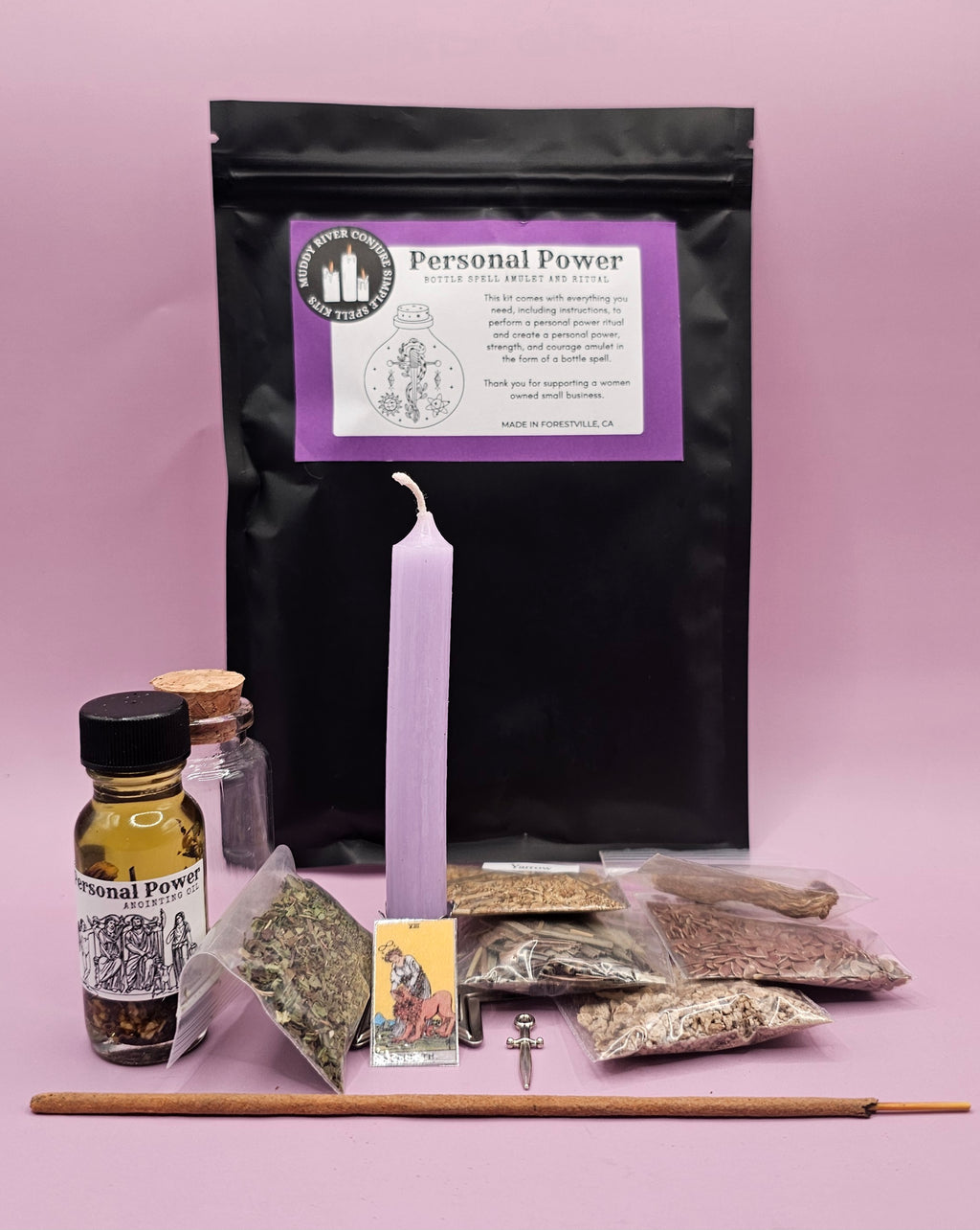 Personal Power Ritual and Bottle Spell Amulet Kit