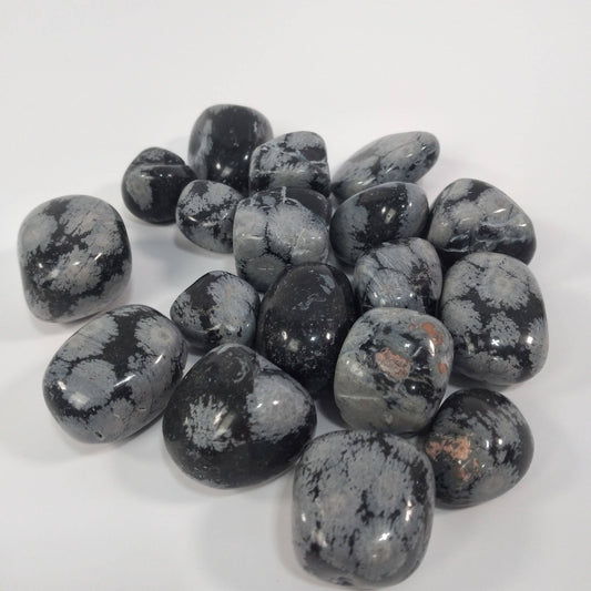 Tumbled Snowflake Obsidian