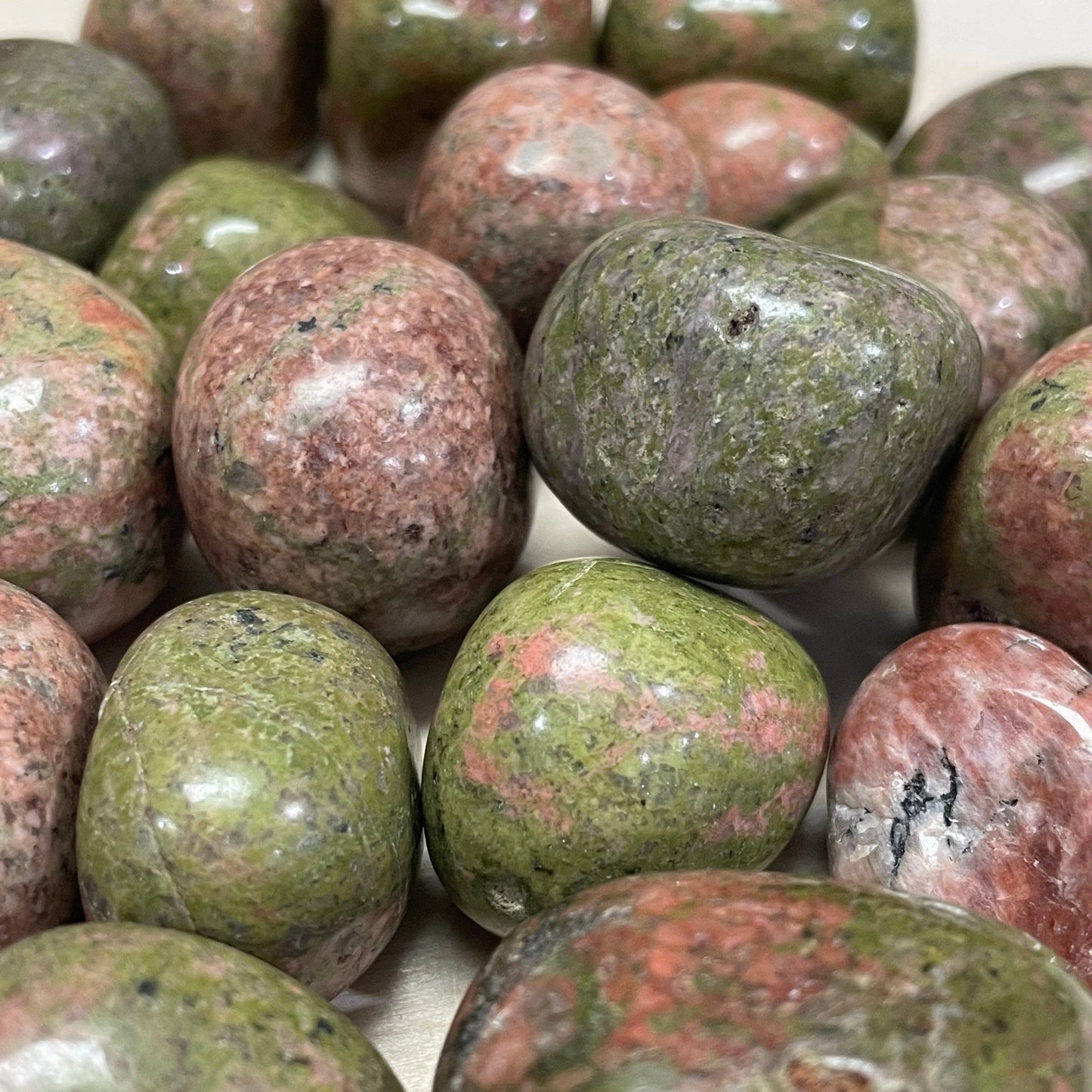 Medium Tumbled Unakite