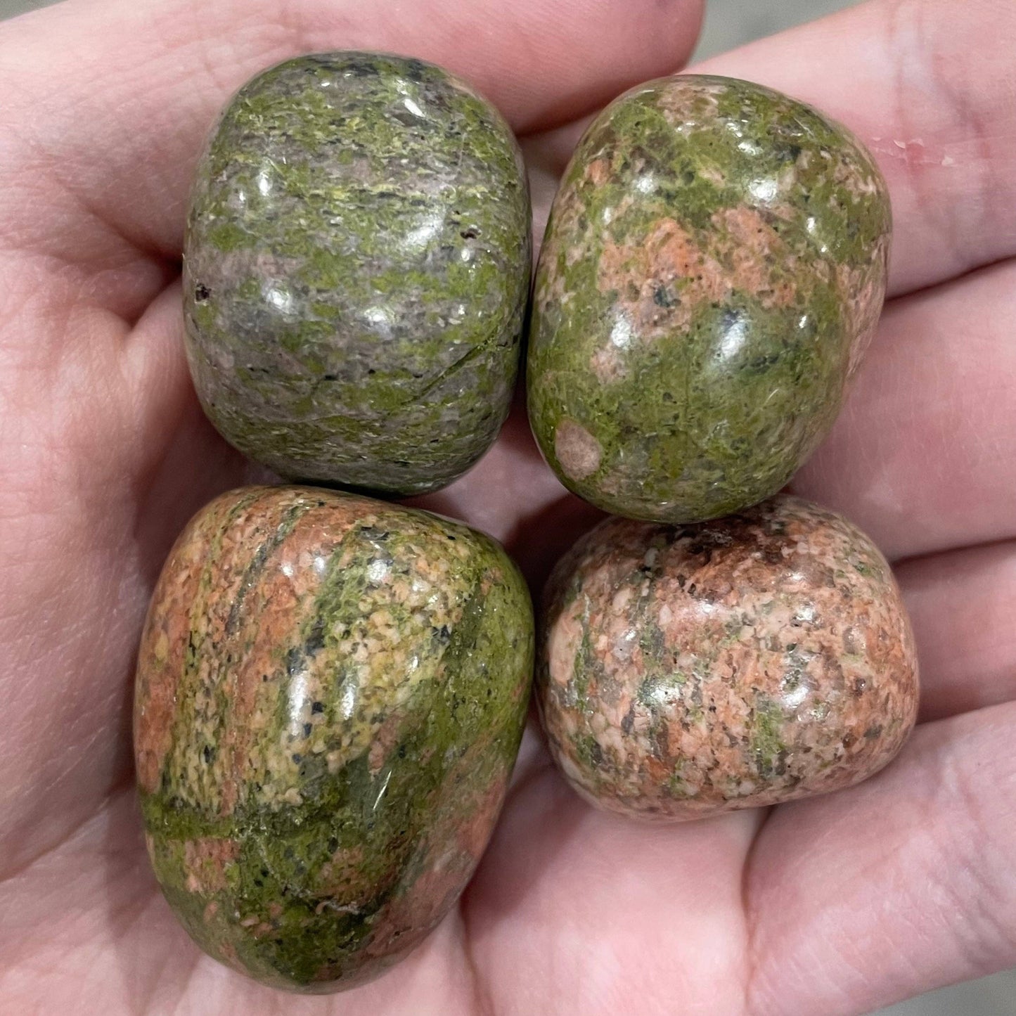 Medium Tumbled Unakite