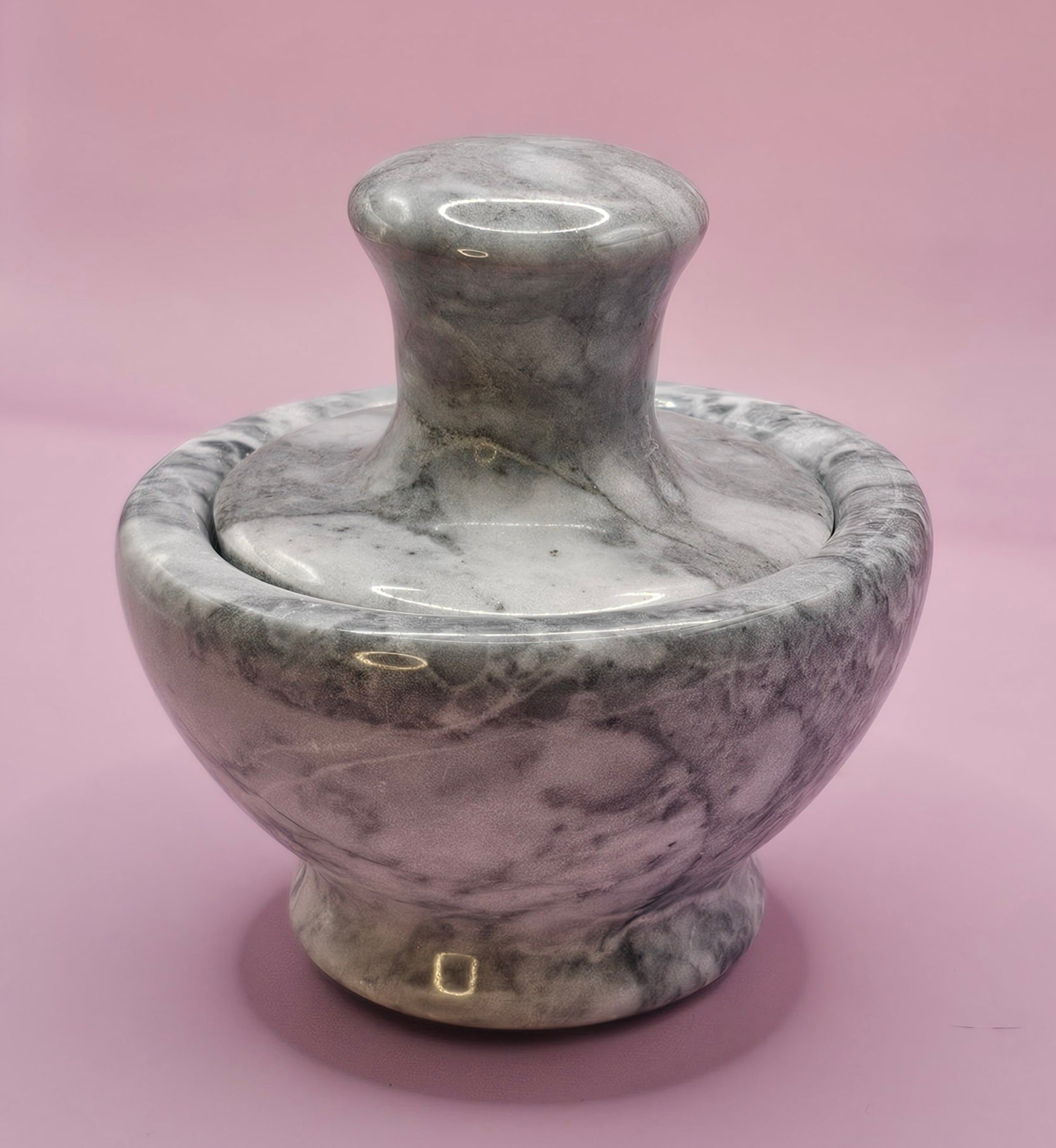 White Marble Mortar & Pestle