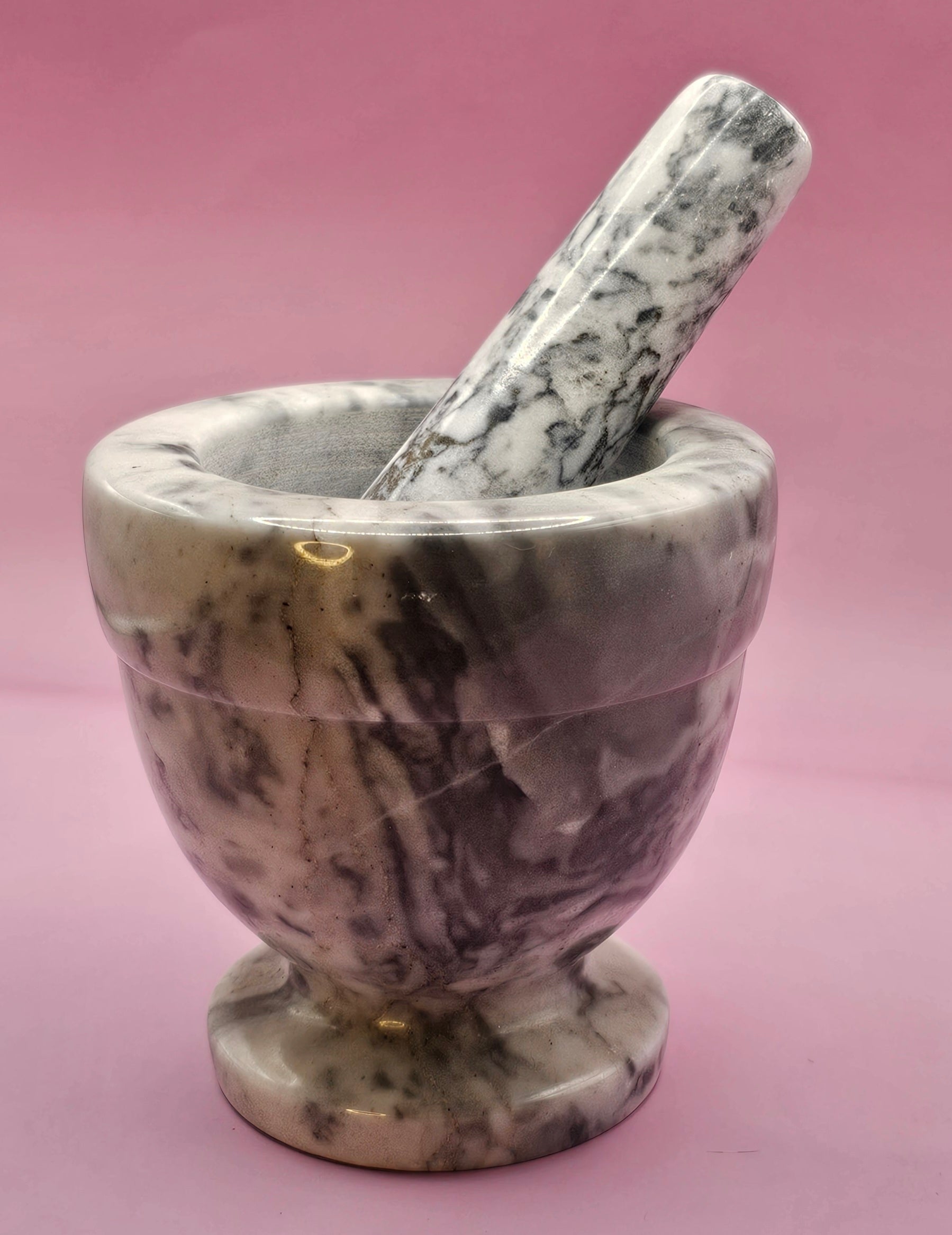 White Marble Mortar & Pestle