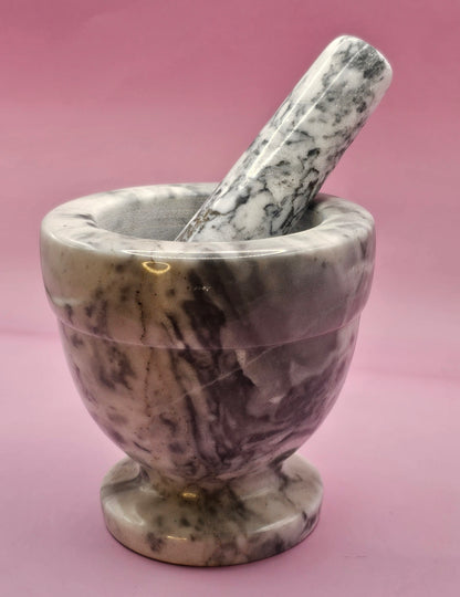 White Marble Mortar & Pestle