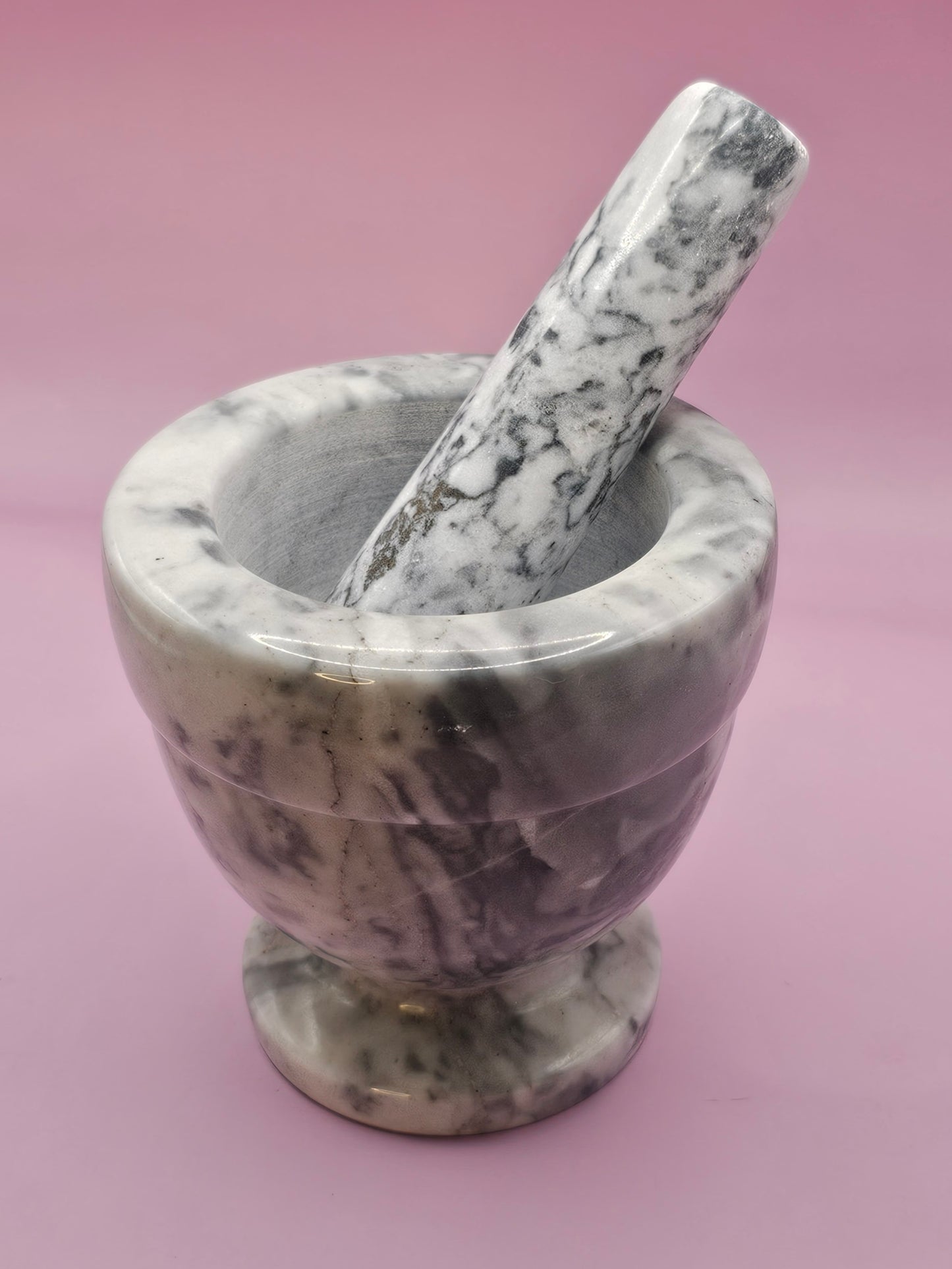 White Marble Mortar & Pestle